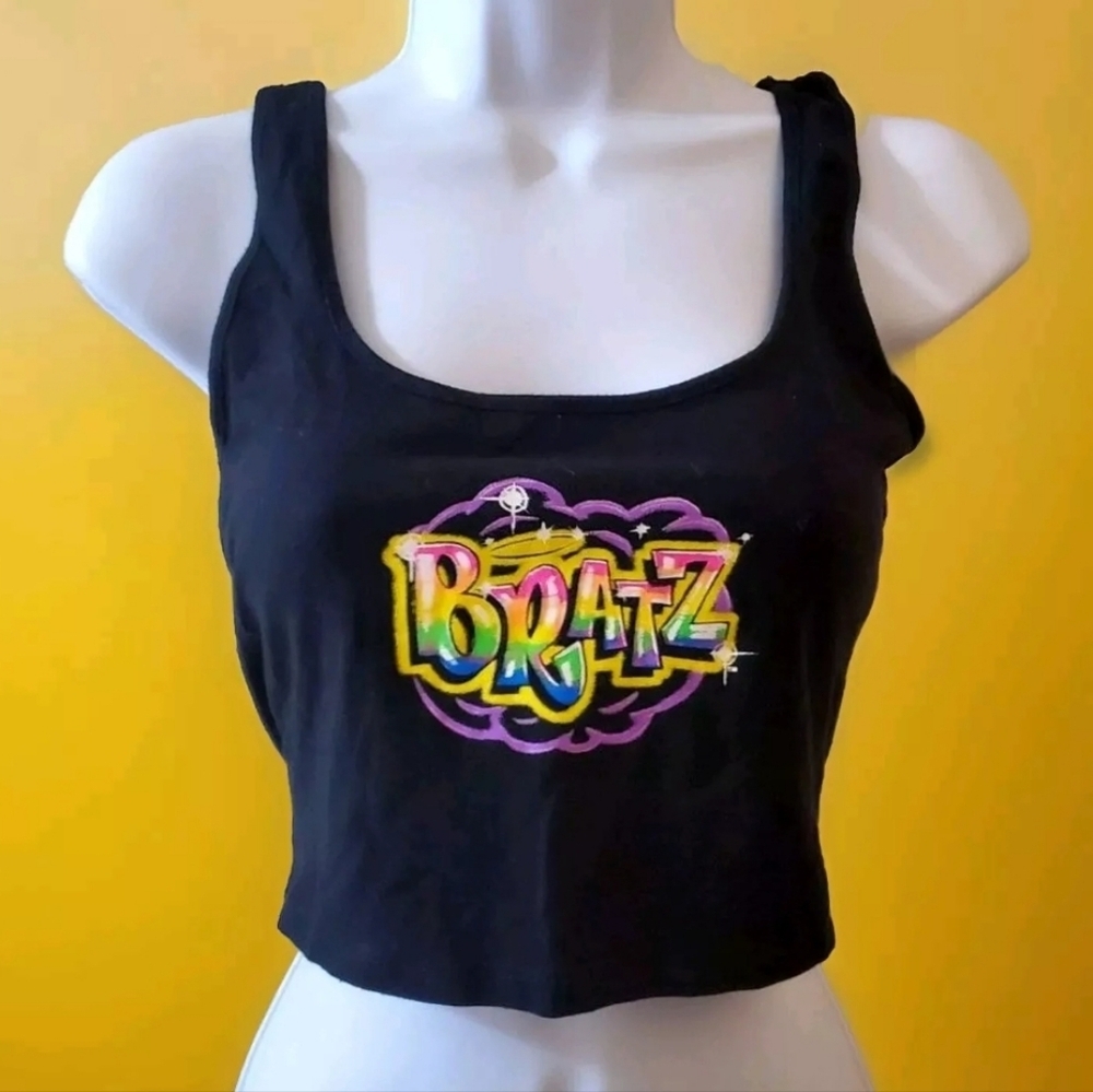 Bratz Crop Top Small Black Y2K